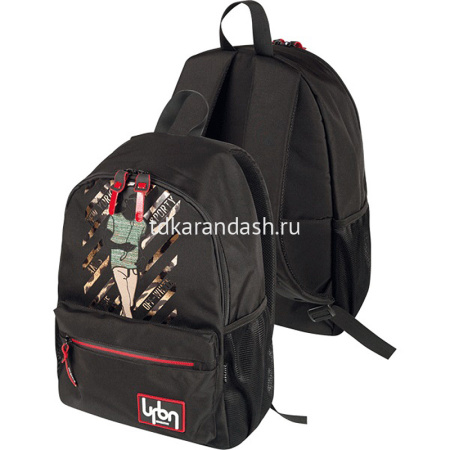 Рюкзак "Urban Sporty" 40x29x15см, 600гр, 1отделение, 4 кармана, черный 7032920