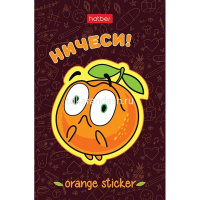 Блокнот А7 48л "Оранжевое настроение" клетка, склейка, 3-х цветный блок, 5 дизайнов 083533 от магазина "Карандаш"