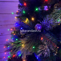 Эл/гирлянда 500 разноцветных диодов длина 50м, 8 режимов, зеленый металл.провод Y10681-24 от магазина "Карандаш"