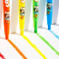 Мелки восковые 12 цветов "Color kids" 10ммх165мм круглые, поворотный механизм EC223-12 от магазина "Карандаш"