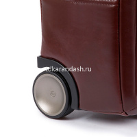 Сумка дорожная "Blue Square" 40х36х16см, 1 отделение, 1 карман, красное дерево, натуральная кожа от магазина "Карандаш"