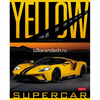 Тетрадь А5 48л клетка "YELLOWsupercar" на скобе 5 дизайнов 48Т5В1/075177 от магазина "Карандаш"
