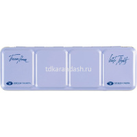 Краски акварельные 21 цвет "Грануляция" 2,5мл кюветы с палитрой в металлическом пенале 191202243 от магазина "Карандаш"