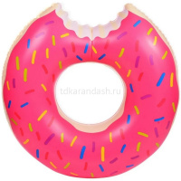 Надувной круг "Пончик" с ручкой 90см, 2 цвета C-27239 от магазина "Карандаш"
