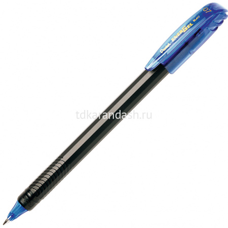 Ручка гелевая "Energel" 0,7мм синяя, корпус черный BL417-CX