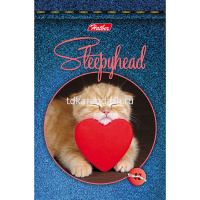 Блокнот А7 48л "Сони-Засони" клетка, склейка, 3-х цветный блок, 5 дизайнов 046361 от магазина "Карандаш"