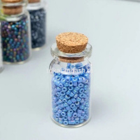 Набор бисера 2мм 12 цветов матовый крашенный бензиновый SGB №4 от магазина "Карандаш"