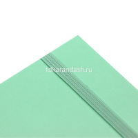 Скетчбук А5 14,5х21см 40л 140г/м2 "Free hand. Мятный" на резинке, склейка, 7БЦ матовая ламинация от магазина "Карандаш"