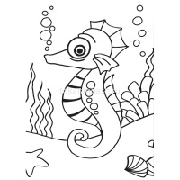 Картина из песка "Морской конек" №41 16,5x23см (карта-основа, образец, песок, палочка) SPT-01 от магазина "Карандаш"