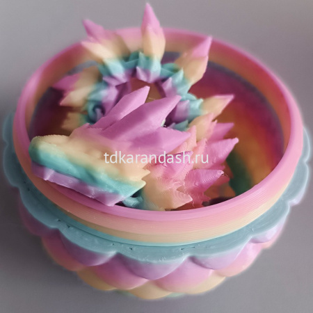 Фигурка 3D "Дракон" 22см подвижный, в яйце 8,5х6см, пластик, 6 цветов 11267-24 от магазина "Карандаш"