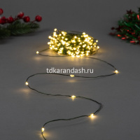 Эл/гирлянда 500 желтых диодов длина 50м, 8 режимов, зеленый металл.провод Y10682-24 от магазина "Карандаш"