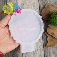 Молд силиконовый "Подставка под стакан. Друза" 135х112х13мм К007 от магазина "Карандаш"