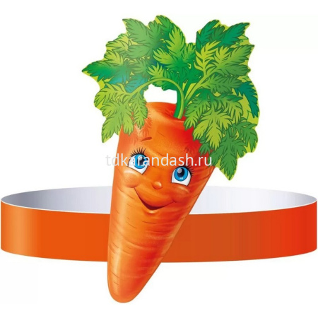 Ободок "Морковь" 15х24см картон 29.292.00