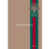 Тетрадь А4 96л клетка "От Кутюр. Выпуск №1" на спирали 3D фольга матовая ламинация 2 дизайна 077651 от магазина "Карандаш"