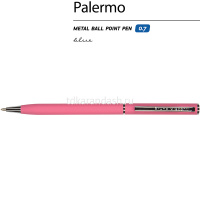 Ручка шариковая "Palermo" 0,7мм синяя, автомат, корпус коралловый, металл 20-0250/12 от магазина "Карандаш"
