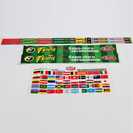 Игра настольная "Футбол" 82х42х18см, пластик (поле, ворота, 2 мяча, 14 фигурок, наклейки) A553-H3001 от магазина "Карандаш"