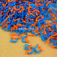 Резиночки для плетения "Бабочки" 200шт с крючком и зажимами неоновые 6 цветов Y2765-15/Y2010-14 от магазина "Карандаш"