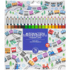 Фломастеры 36 цветов "HappyColor" картон, 4 вида 32-0053 от магазина "Карандаш"