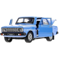 Машина "Ретро-модель" сиреневая, инерционная, металл 12,5см (открывающиеся двери) AZLK2140M-12-PRP от магазина "Карандаш"