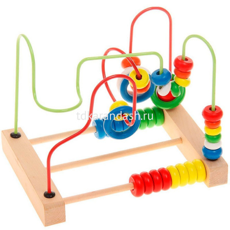 Игра логическая "Лабиринт" 22,5х15х18см дерево/металл, 4 вида 11370-24 от магазина "Карандаш"