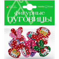 Набор фигурные пуговицы "Зверушки" №6 2-520 от магазина "Карандаш"