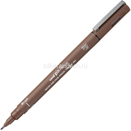 Ручка-кисть капиллярная "PINBR-200" сепия 161098