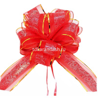 Бант - шар 3см диаметр 10см с рисунком 10 цветов Y7011-18 от магазина "Карандаш"