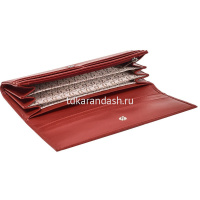 Портмоне 206х103х24мм красный, натуральная кожа, в подарочной коробке PJ.190/1.OG. от магазина "Карандаш"