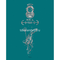 Тетрадь А5 48л клетка "Sea" на скобе 3D фольга матовая ламинация 48Т5лофВ1/052314 от магазина "Карандаш"