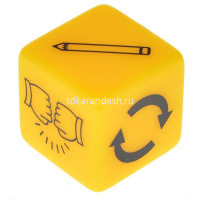 Игра настольная "Горячая картошка" 23х16см (100 листов, карандаш, кубик, 20 наклеек) 915867 от магазина "Карандаш"