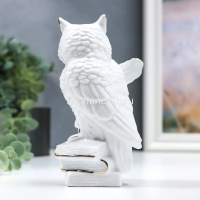 Сувенир "Сова на книгах" белый 13см керамика Y10417-24 от магазина "Карандаш"