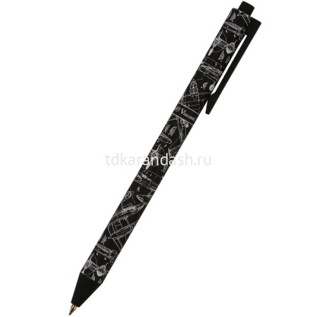 Ручка шариковая "ArtClick.Чертежи" 0,5мм синяя, автомат, корпус Soft Touch 20-0281/07