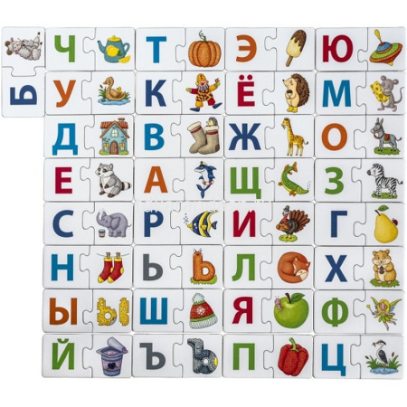 Пазлы "Для самых маленьких. Вот такие буквы" 4+ 978-5-8112-7502-1 от магазина "Карандаш"