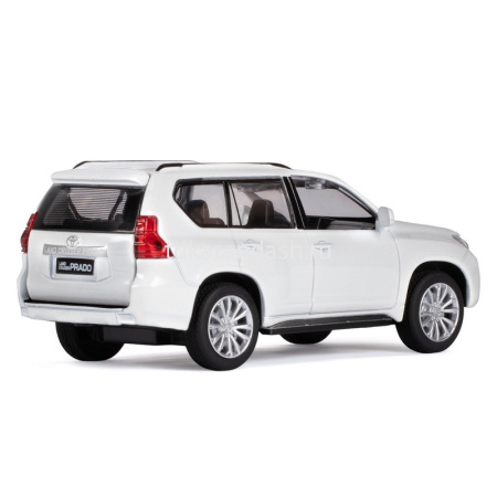 Машина "Land Cruiser Prado" белая, инерционная, металл 17,5см (свет, звук, откр.двери) JB1251319 от магазина "Карандаш"