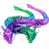 Фигурка 3D "Дракон" 45см подвижный, пластик, 6 цветов 11257-24