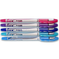 Ручка шариковая "Wave" 0,7мм синяя, резиновый грип, длина стержня 135мм, ассорт 116871 от магазина "Карандаш"