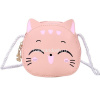 Сумочка "Кошечка" 12х10,5х4см 1 отделение, искусственная кожа, коралловая SD2265