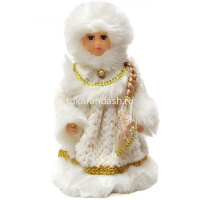 Снегурочка 30см в золотой шубе (звук) Y8488-19/DM-77 от магазина "Карандаш"