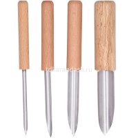 Набор резцов 4шт 17см металл/дерево Y10768-24 от магазина "Карандаш"