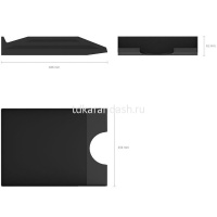 Лоток д/бумаг горизонтальный "Office Classic" черный, пластик 16249 от магазина "Карандаш"