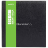 Визитница 320 визиток 24х25х3см на кольцах, пвх, черная 2115-107