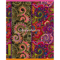 Тетрадь А5 48л клетка "Gold color" на скобе 3D фольга матовая ламинация 5 дизайнов 049008 от магазина "Карандаш"