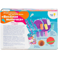 Набор д/лепки из пластилина 7 цветов "Весёлая выпечка" (тарелка, стек-нож, заготовка д/подставки) от магазина "Карандаш"