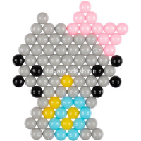 Аквамозаика "Котенок" 15х15х3,5см №14 (бусины, основа, трафарет, бутылка с распылителем) AQB-01/14 от магазина "Карандаш"