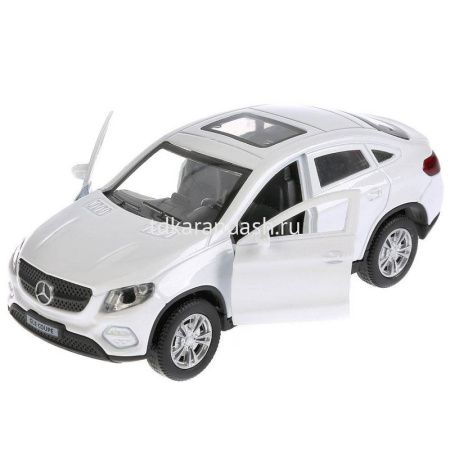 Машина "Mercedes-Benz Gle Coupe" белая, инерционная, металл 12см (открывающиеся двери) GLE-COUPE-WT от магазина "Карандаш"