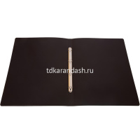 Папка на 4-х кольцах А3 27мм черная вертикальная 0827VA3blck от магазина "Карандаш"