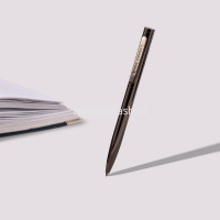 Ручка шариковая "Firenze" 1мм синяя, автомат, металлический корпус вороненая сталь 20-0304 от магазина "Карандаш"