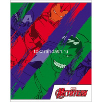 Тетрадь А5 48л клетка "Мстители Marvel" на скобе 5 дизайнов 48Т5В1/056981 от магазина "Карандаш"