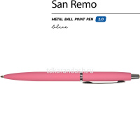 Ручка шариковая "San Remo" 1,0мм синяя, автомат, коралловый корпус, металл 20-0249/07 от магазина "Карандаш"