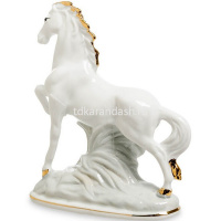 Сувенир "Лошадь" белый 13,5х11см керамика Y10414-24 от магазина "Карандаш"